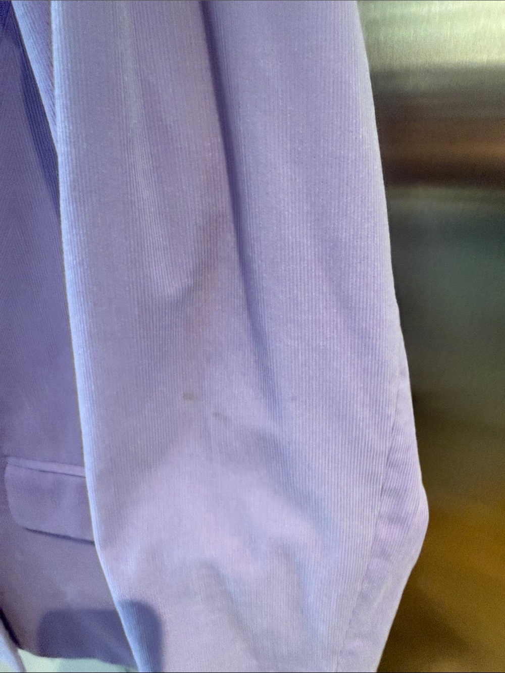 J Crew Classic Double-Breasted Lavender Corduroy Blazer - Women Size 16 - Picture 5 of 7